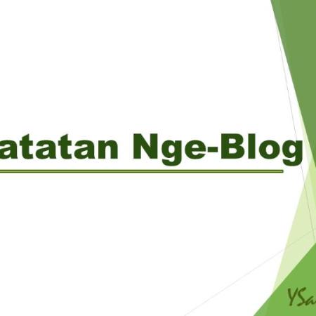 catatan ngeblog ysalma