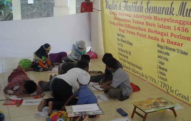 Salah satu sudut acara memeriahkan tahun baru