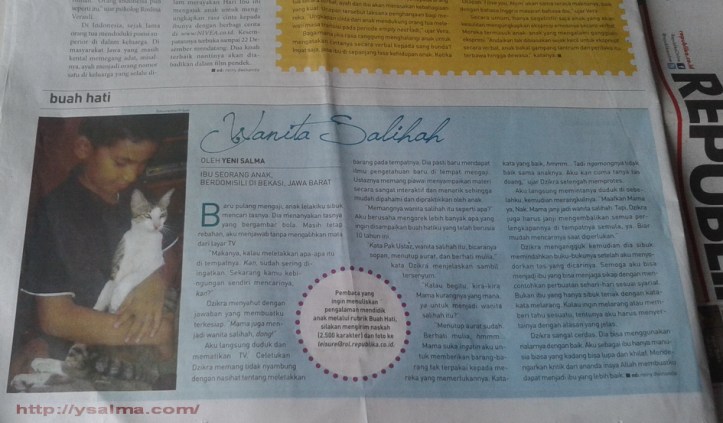 Wanita Salihah di Buah Hati Republika