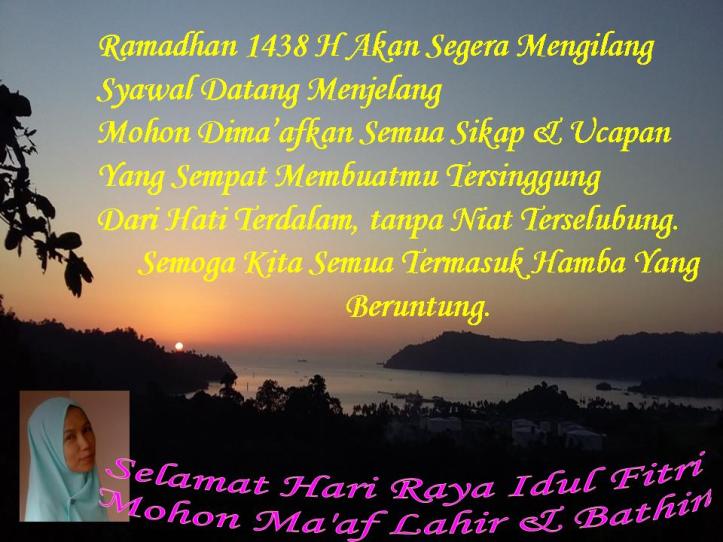 Selamat Hari Raya Idul Fitri 1438 H