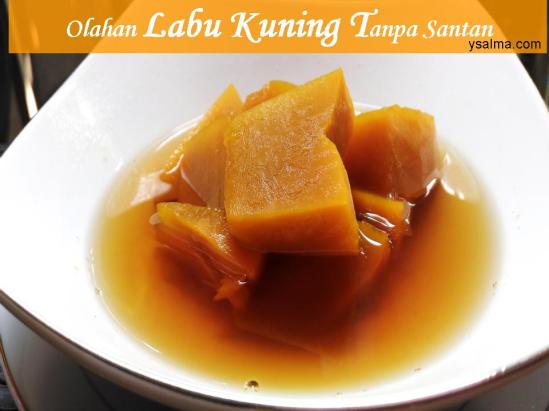 Olahan labu kuning kuah wedang jahe