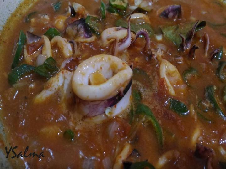 cumi asam manis penas enak