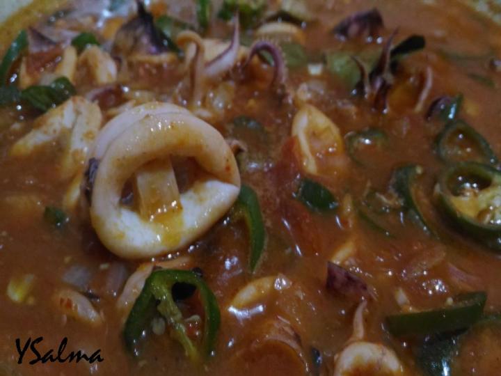 resep cumi asam manis pedas praktis