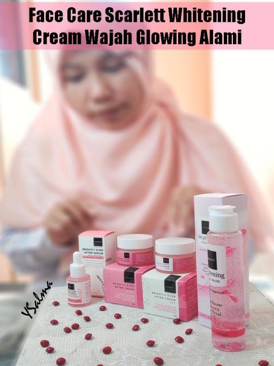 Face care Scarlett Whitening cream wajah terbaru