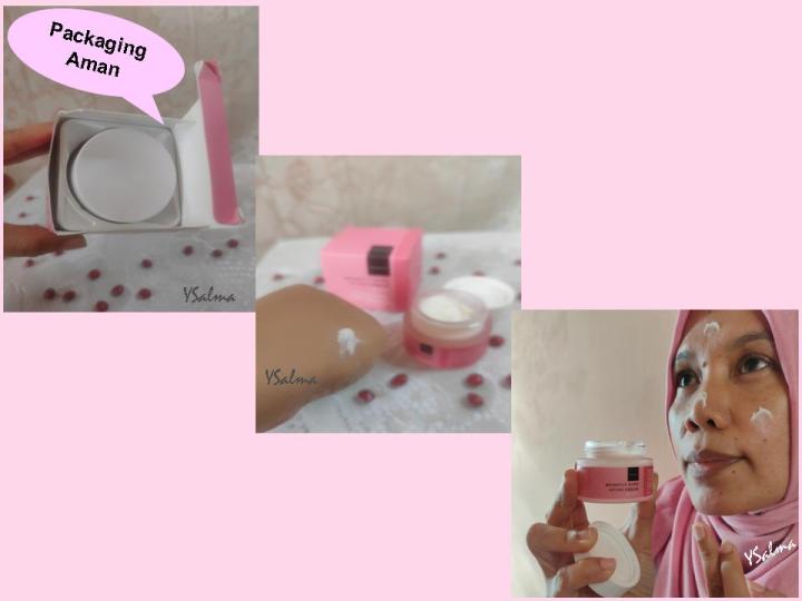 Face care Scarlett kemasan tekstur krim malam