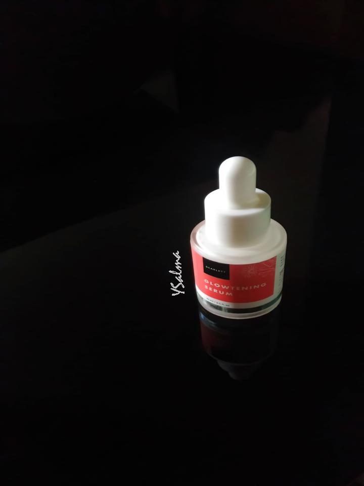 Scarlett Glowtening Serum botol kaca