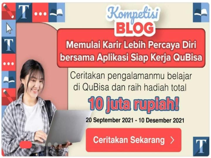 Aplikasi siap kerja QuBisa lomba blog