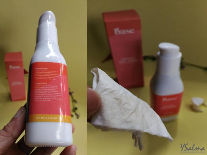 Skincare untuk menghilangkan bekas jerawat tekstur Freshly Dew Toner BASE