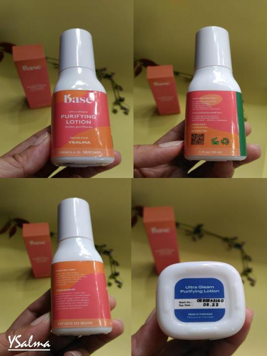 Skincare untuk menghilangkan bekas jerawat Purifying Lotion Base packaging