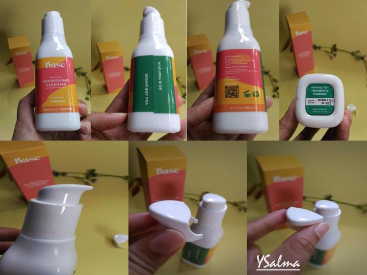 Skincare untuk menghilangkan bekas jerawat packaging Nourishing Cleanser BASE