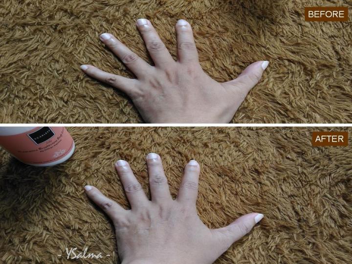 Cara pakai dan before after Jolly Fragrance Brightening Body Lotion