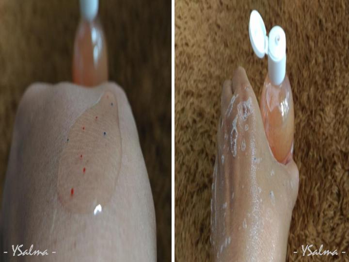 Tekstur dan cara pakai Jolly Brightening Shower Scrub