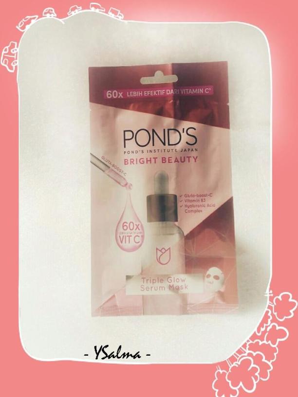 serum pencerah wajah terbaik POND'S Bright Beauty Triple Glow Serum Mask