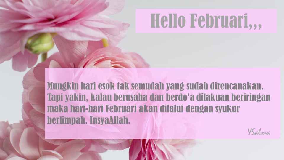 Hello Februari kata bijak