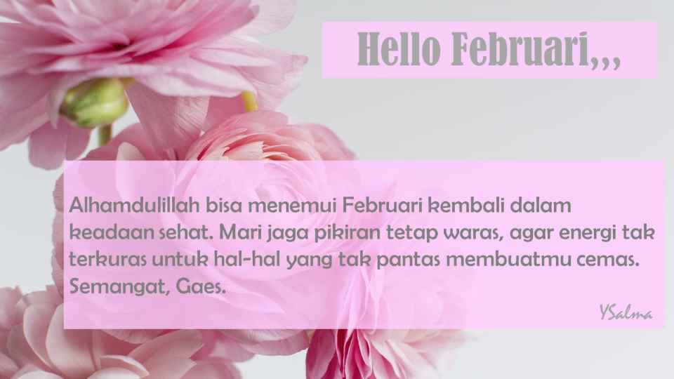 Hello Februari kata mutiara