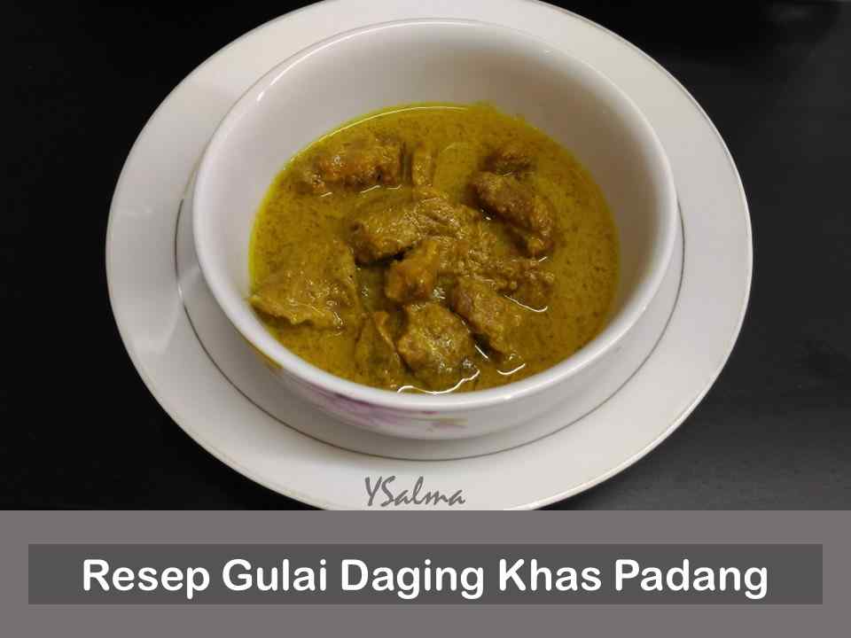 Gulai daging Padang resep