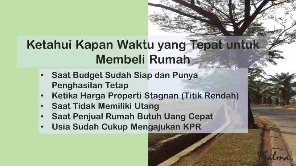 Tips membeli rumah pertama kapan waktu tepatnya