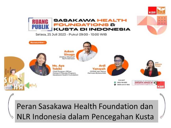 Sasakawa health foundation cegah kusta