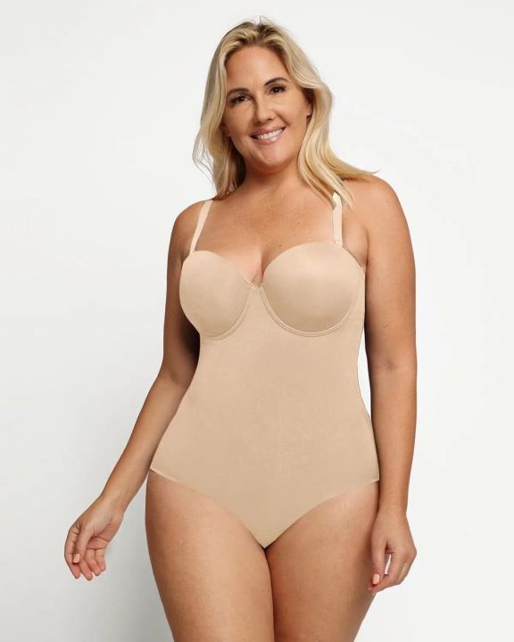 a strapless wedding dress