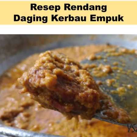 rendang daging kerbau resep