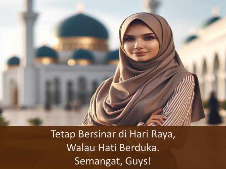 tetap bersinar saat lebaran walau berkabung