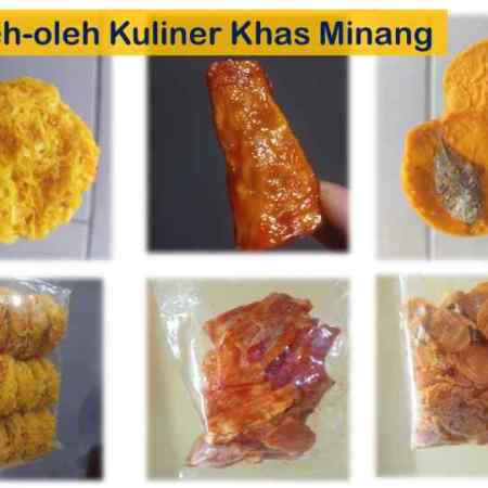 oleh-oleh kuliner atau buah tangan khas Minang