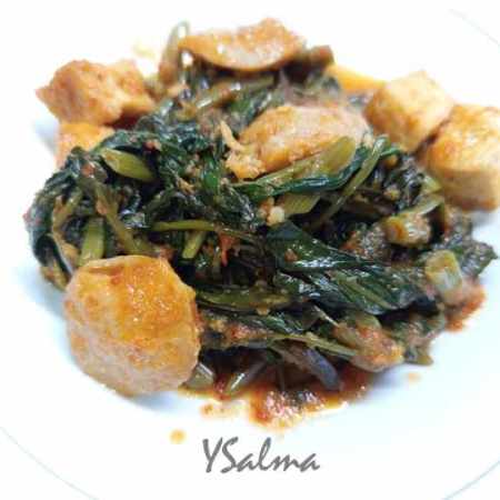 cah kangkung tahu bakso ala resto laziz