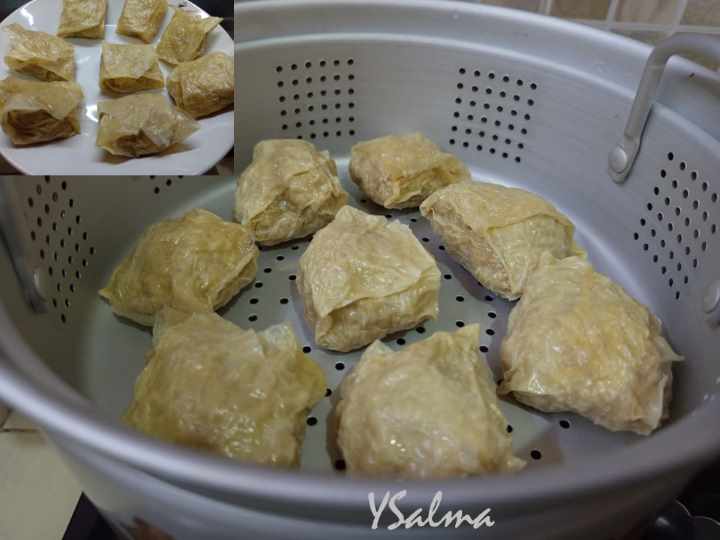 lumpia ayam kulit tahu resep rumahan